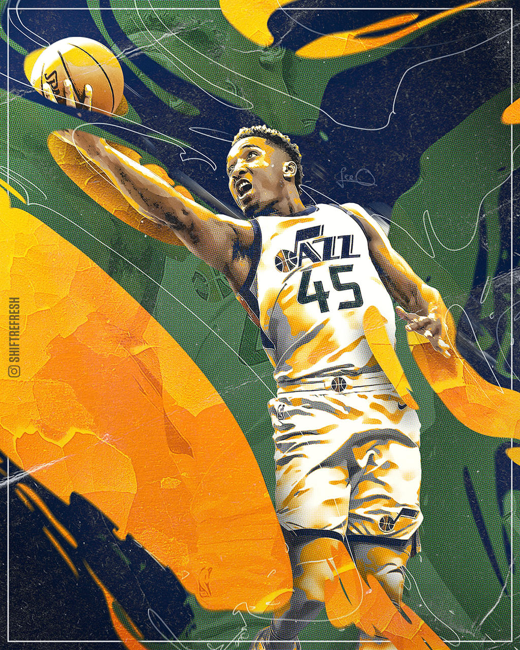 Donovan Mitchell NBA Wallpaper / Poster