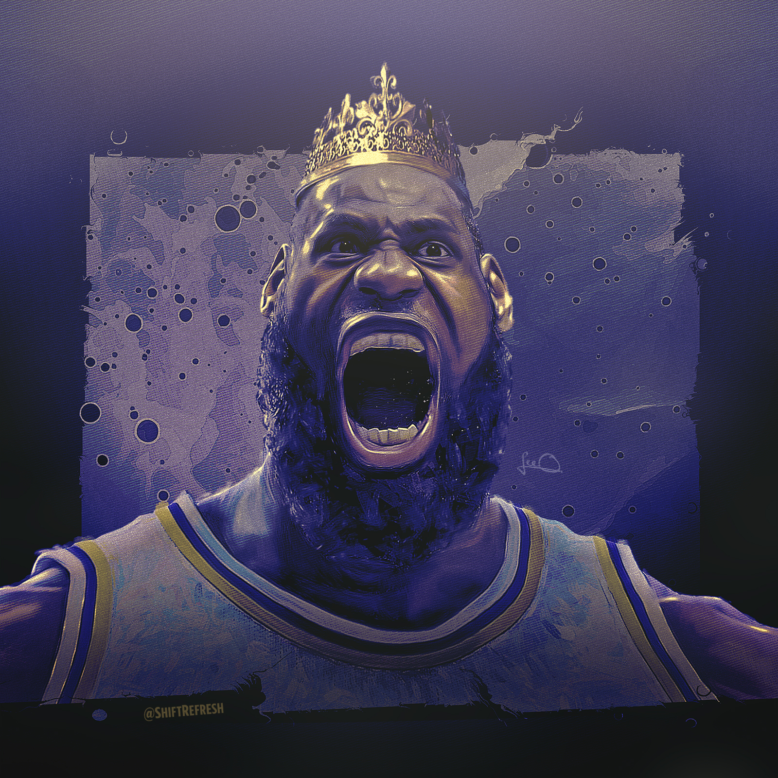 King James Lakers Wallpaper by skythlee
