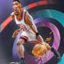 Scottie Pippen Skybox NBA Artwork