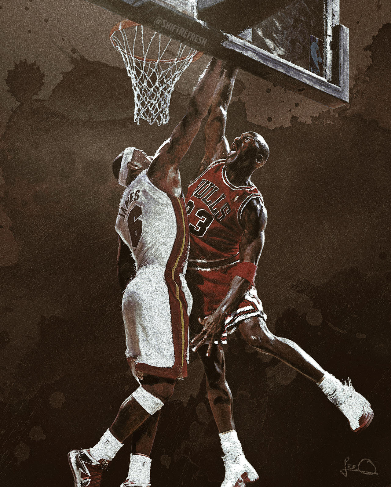 Jordan vs Lebron Wallpaper by skythlee on DeviantArt Jordan vs Lebron Wallpaper by skythlee on DeviantArt