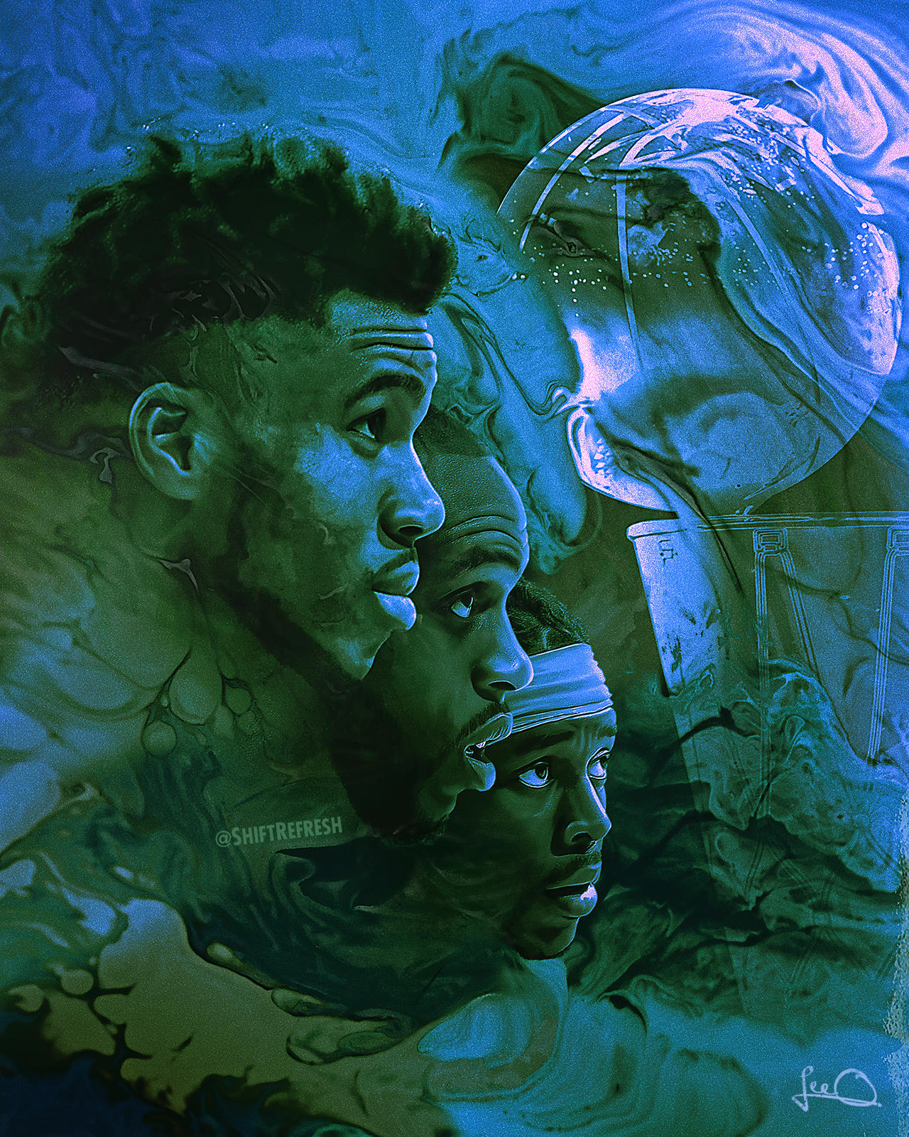 Donovan Mitchell Cavs NBA Art Wallpaper by skythlee on DeviantArt