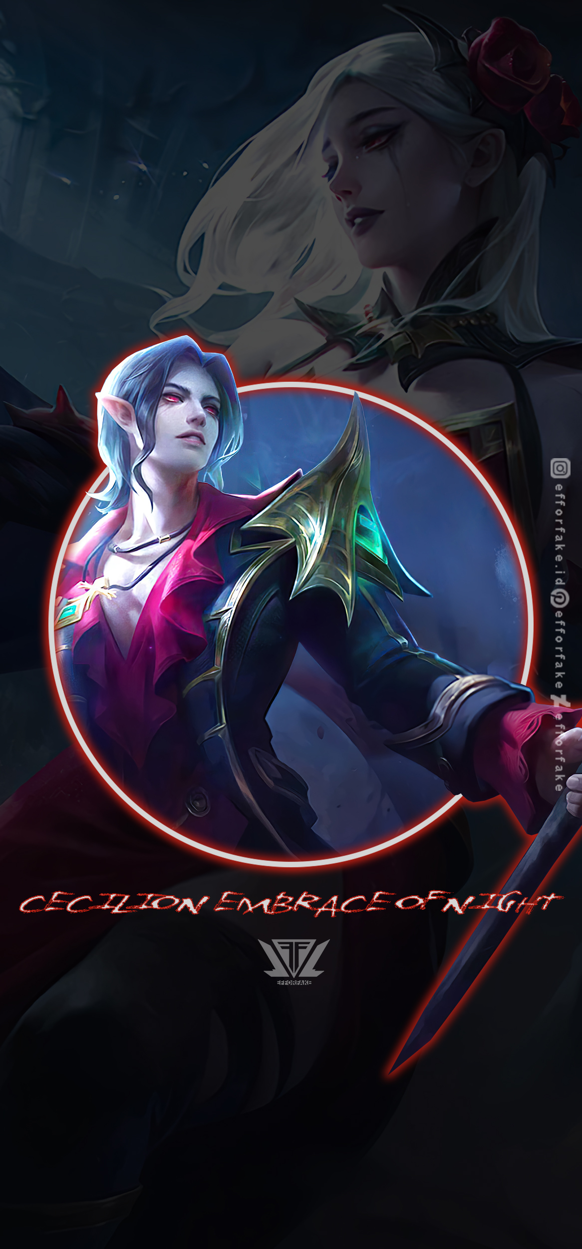 Cecilion Embrace Of Night Mobile Legends Wallpap By Efforfake On Deviantart