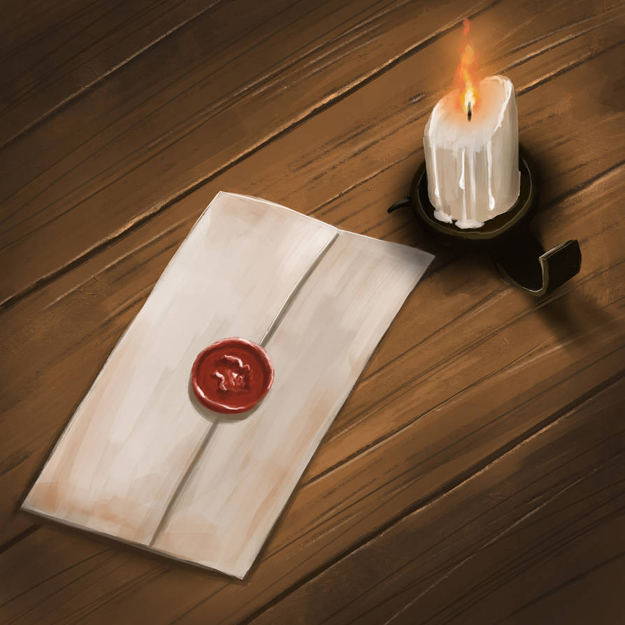 letter and candle speedpaint by VITOGH on DeviantArt