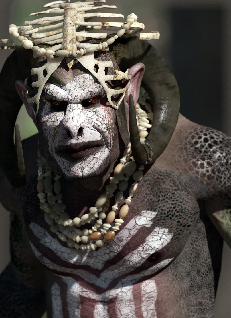 Unseen renders: the Murguul leader