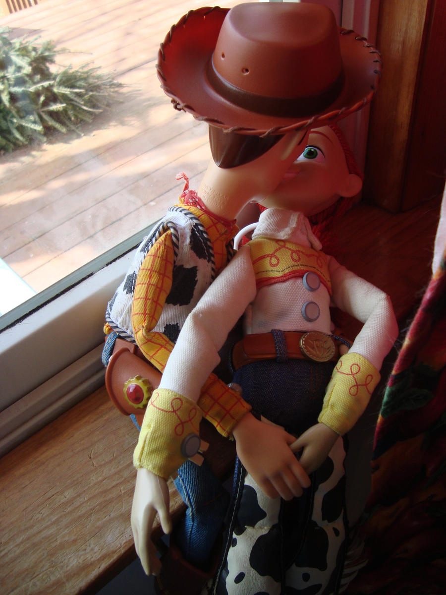 Woody kisses Jessie