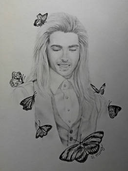 Bill with butterflies