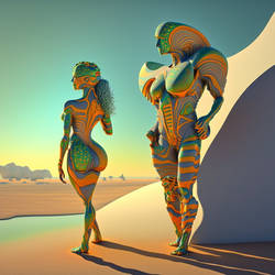 Lovers on the Beach in the Hyperverse 19