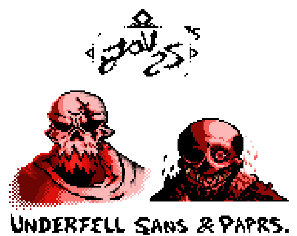 Underfell Sans And Papyrus Pixel Art By Daunderspriter On Deviantart Underfell Sans And Papyrus Pixel Art By Daunderspriter On Deviantart