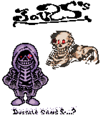 Dusttale Sans sprite (but its the official design) by TheRealAllanTorngren  on DeviantArt