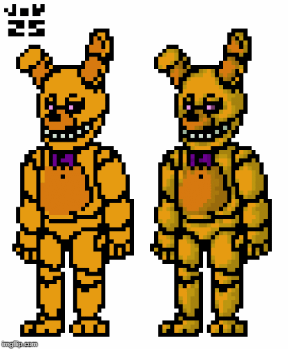 Fnaf 3 - Minigame Sprites - 3 - SpringTrap by daunderspriter on DeviantArt