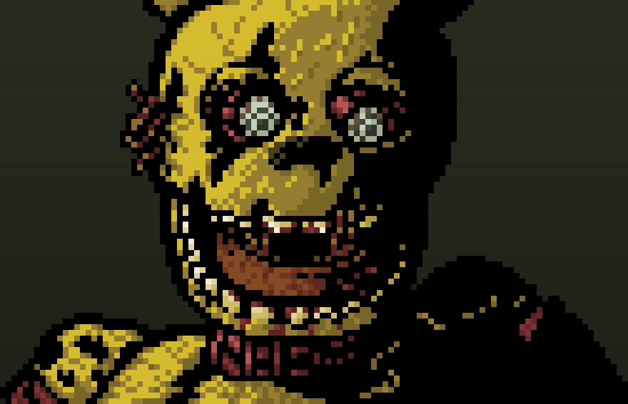 Pixelated Springtrap Springtrap - Pixel Art by daunderspriter on DeviantArt