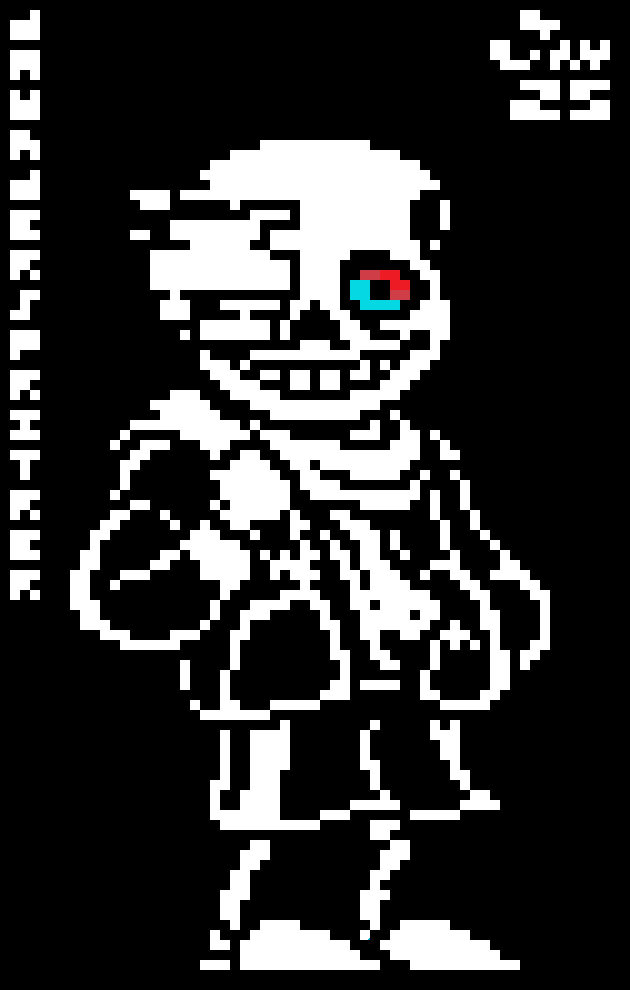 Insanity! Sans - battle Sprite - v1 by daunderspriter on DeviantArt