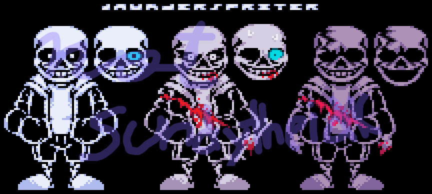 Commission Undertale Last Breath Battle Sprite By Daunderspriter On Deviantart