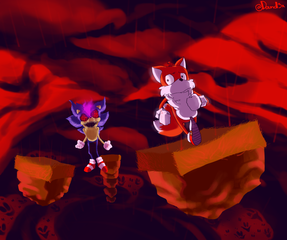 Halloween Special Shadow VS Sonic EXE (Sprite Animation)_哔哩哔哩_