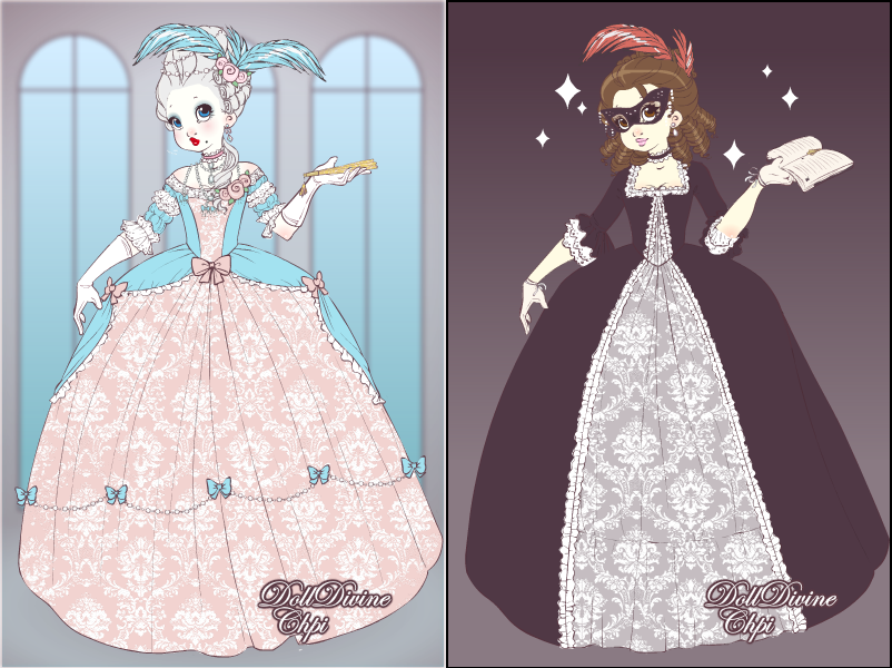 Rococo Dresses by Saint-Pandora on DeviantArt