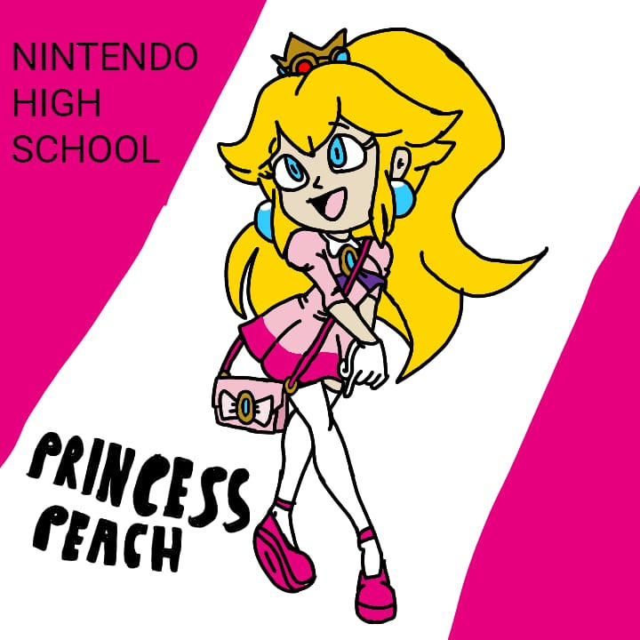 Princess Peach Nintendo High School by SuperNicco on DeviantArt