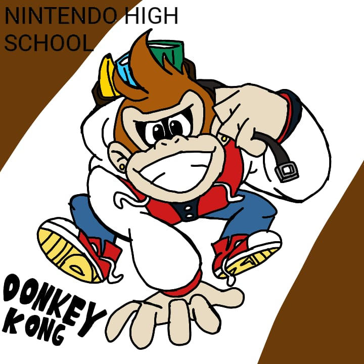 Donkey Kong Nintendo High School by SuperNicco on DeviantArt