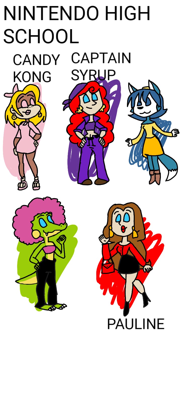 Ragazze Popolari Nintendo High School by SuperNicco on DeviantArt