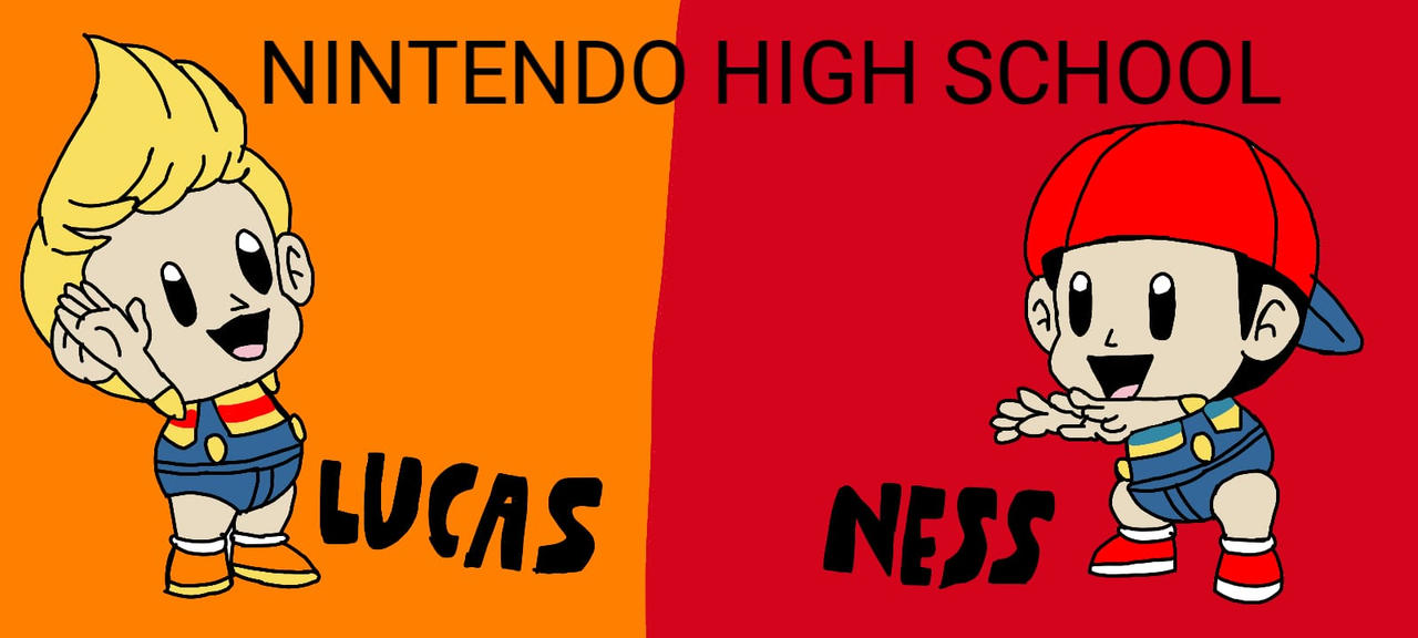 Ness E Lucas Nintendo High School by SuperNicco on DeviantArt