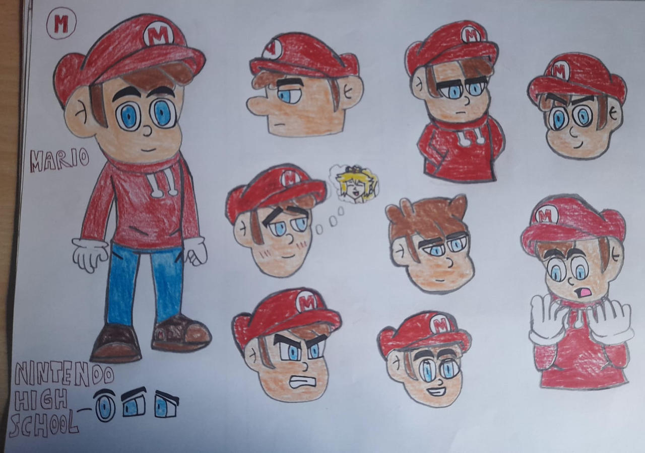 Mario Nintendo High School Concept Art by SuperNicco on DeviantArt