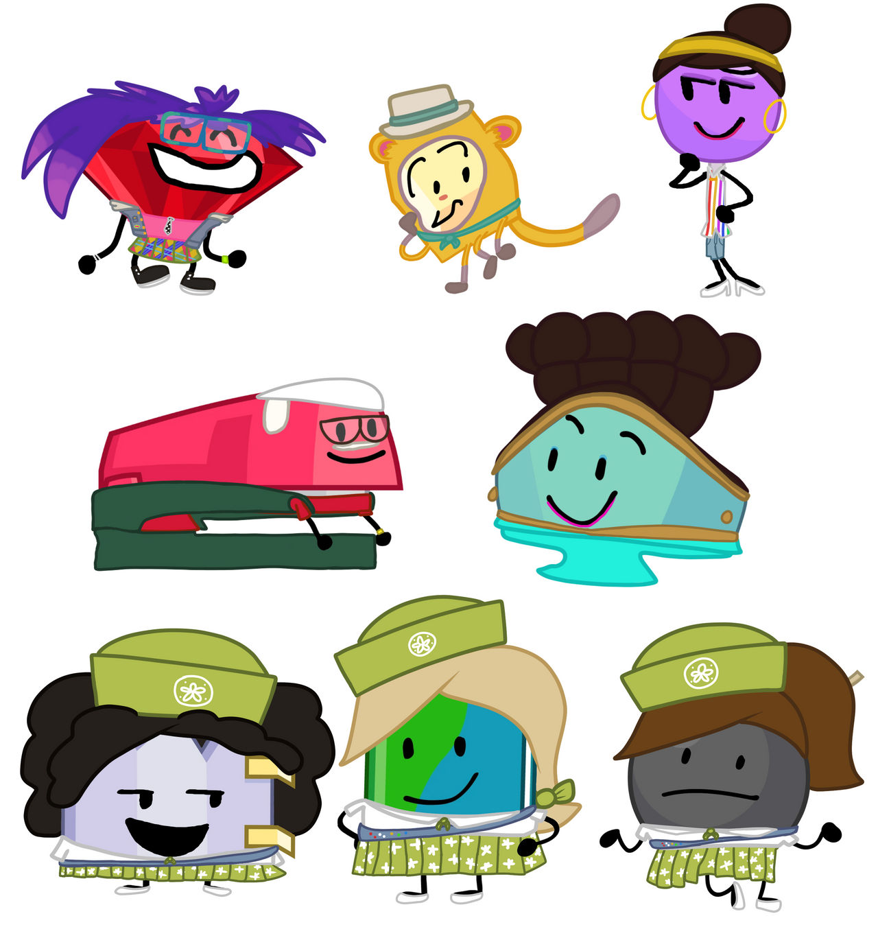 Bfdi Ropey bfdi/bfb/tpot contestants in vivo cosplay by GentleAir on DeviantArt