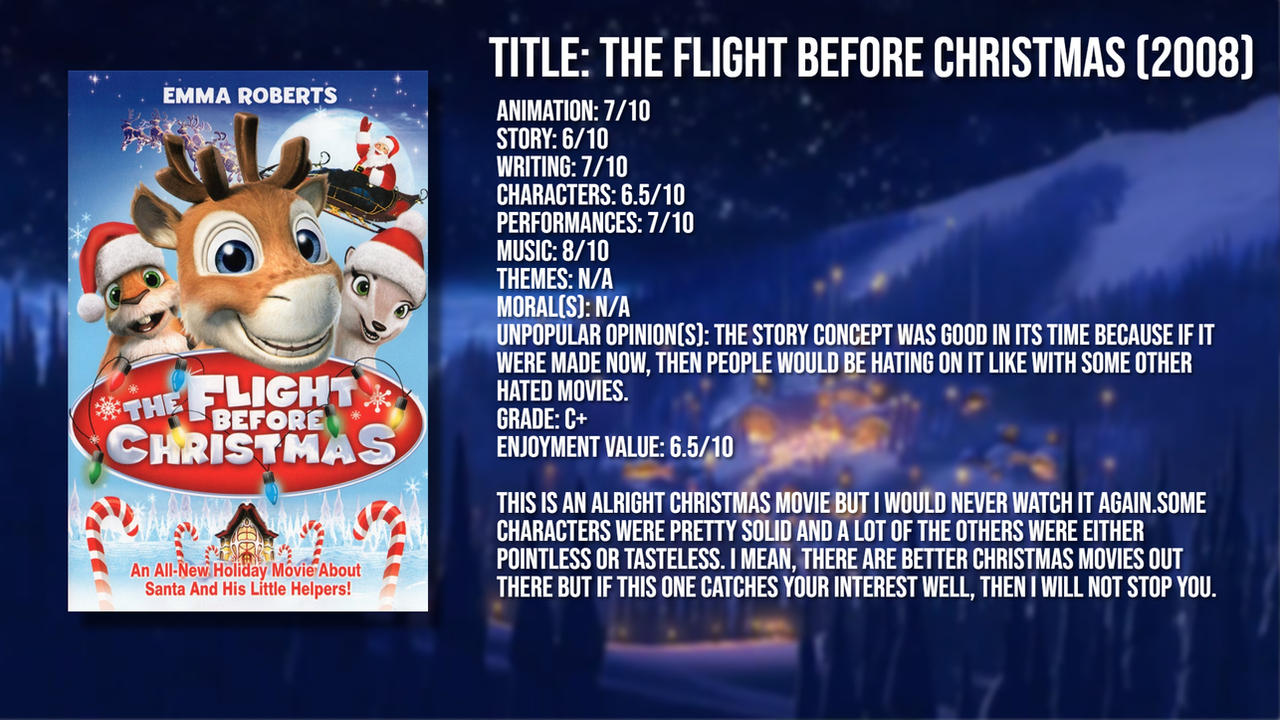 2008 Deviantart QUICK REVIEW: The Flight Before Christmas (2008) by GentleAir on DeviantArt