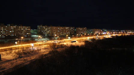 Night. Murmansk.