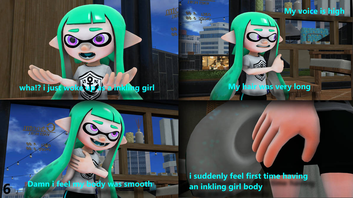 Brainwashed Inkling When he woke up as an inkling girl part 7 by Squaremario87 on DeviantArt