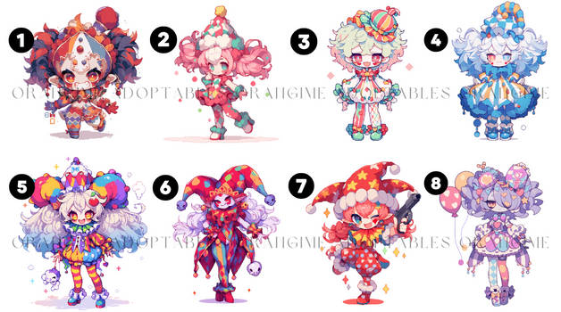 [OPEN] Clown Girl Adoptable Batch