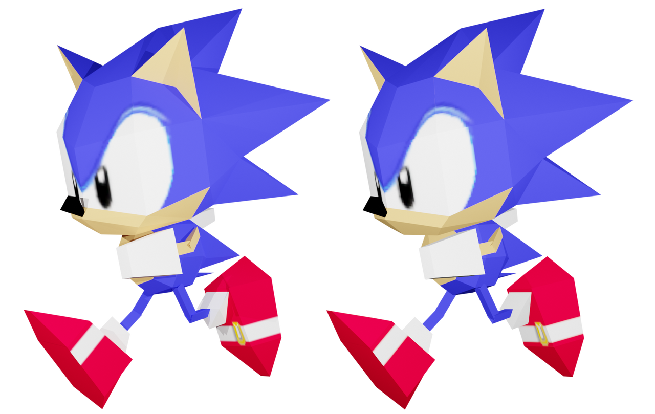 Sonic from Sonic R (render test) by SonicF64 on DeviantArt