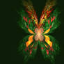 Fractal Christmas Butterfly