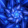 Blue Spiral Flower