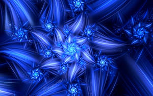 Blue Spiral Flower