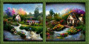 MidJourney AI Country Cottages