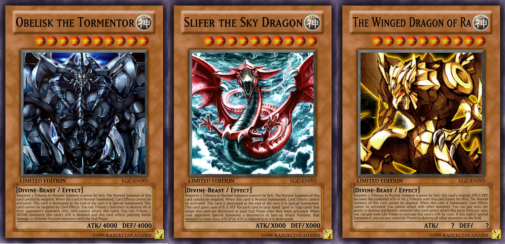 yugioh new egyptian god cards GODS HOLOGRAPHIC STAMPED BUNDLE Millennium Movez This card can be treated as 1 or 3 Tributes for the Tribute Summon of a monster Yu-Gi-Oh! TCG Reveals Stainless Steel