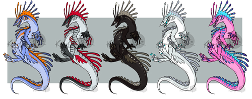 Leviathan Adoptables [SOLD OUT] by KeaveMind