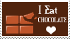I Eat Chocolate Stamp by TheChocolateClub