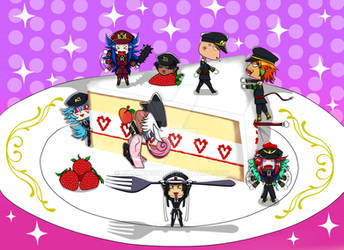 Nanbaka Guards cake party