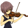 Yuki with violin