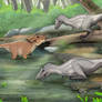The Fox and the Hound but with Dinosaurs