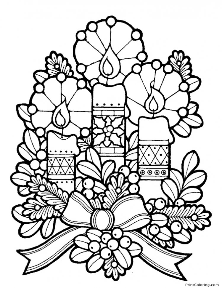 Christmas Candle printable page by ColoringPager on DeviantArt christmas-candle-printable-page-by-coloringpager-on-deviantart