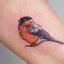 Bird dotwork tattoo