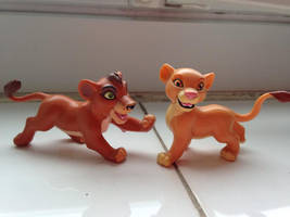 Lion King Mattel Kiara and Kovu Figures