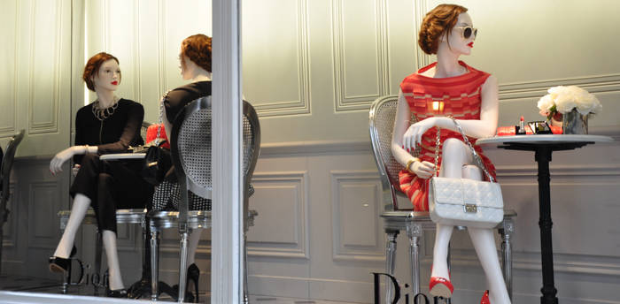 Elegance DIOR - Display window in Paris