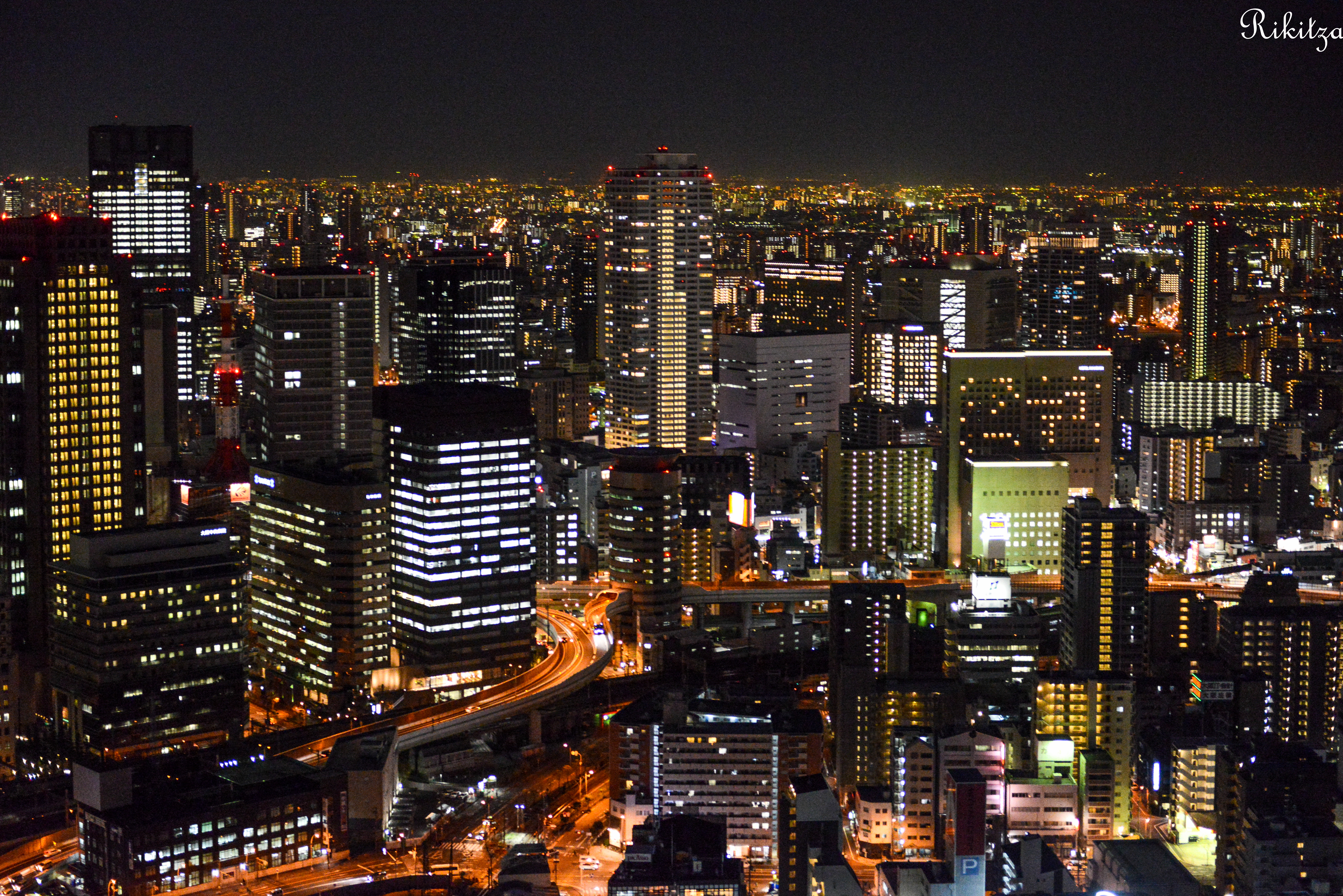 Night over Osaka - to my friend Maria Fischetti