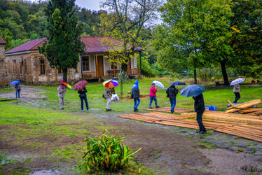 Georgia under rain