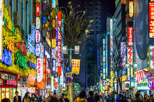 signs and people in Tokyo - to my friend Addison