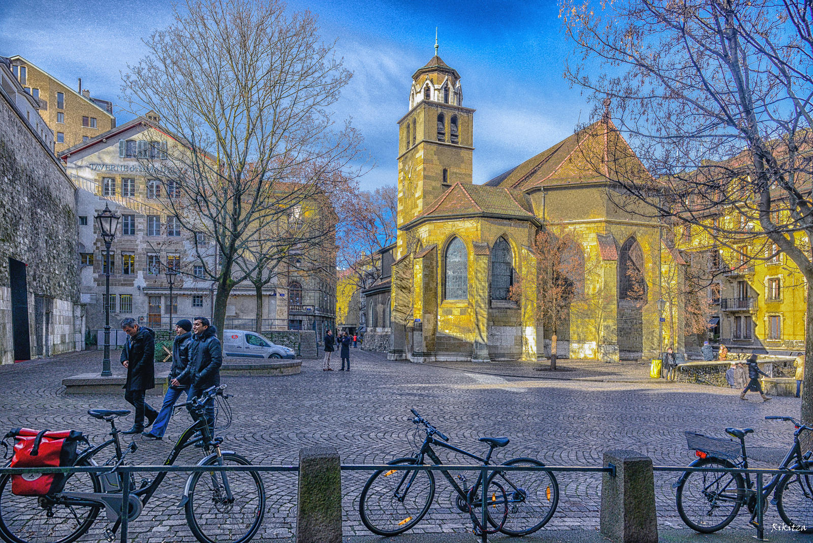 Square in Geneva by Rikitza