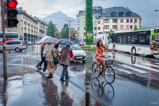 It rains in Innsbruck