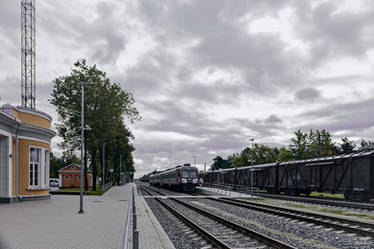 Train station in Estonia
